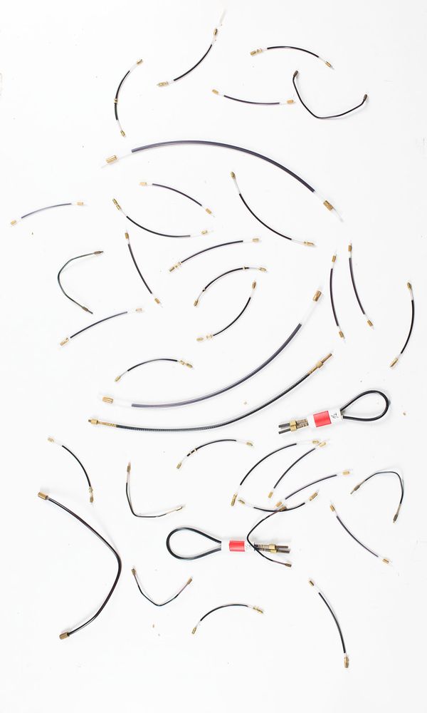 A bundle of thirty-four violin and cello tail guts