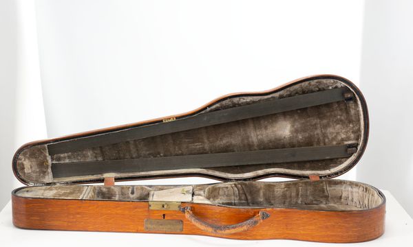 A violin case by W. E. Hill & Sons