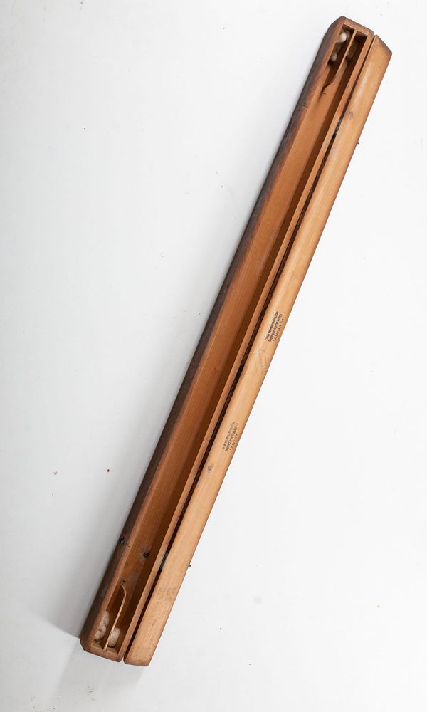 A two slot bow case, branded P Vrint