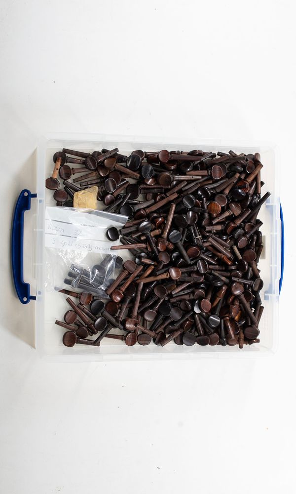A bundle of violin pegs
