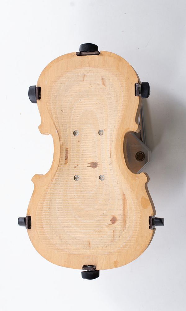 A violin cradle
