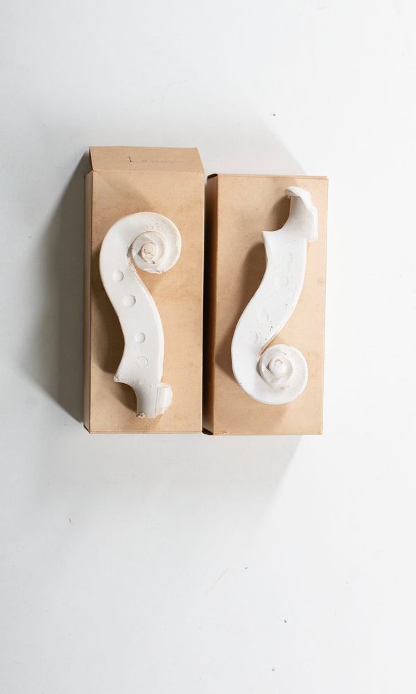 Two Parker scroll casts