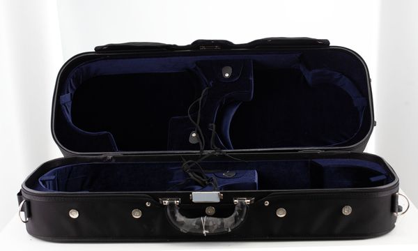 A four-pack violin case, unbranded