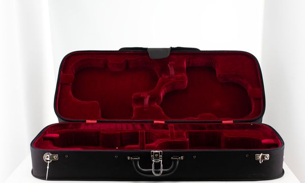 A four-pack violin case, unbranded