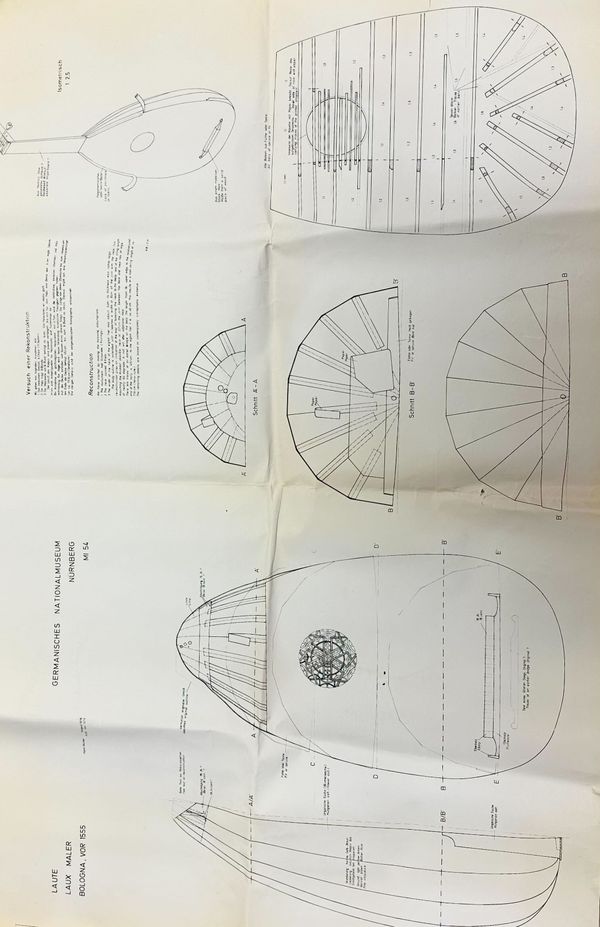 A large quantity of drawings and tracings from the 1980s taken from the Hill workshop