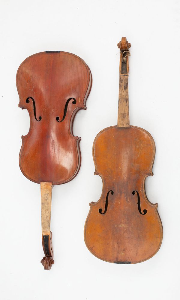 Three violins, varying sizes