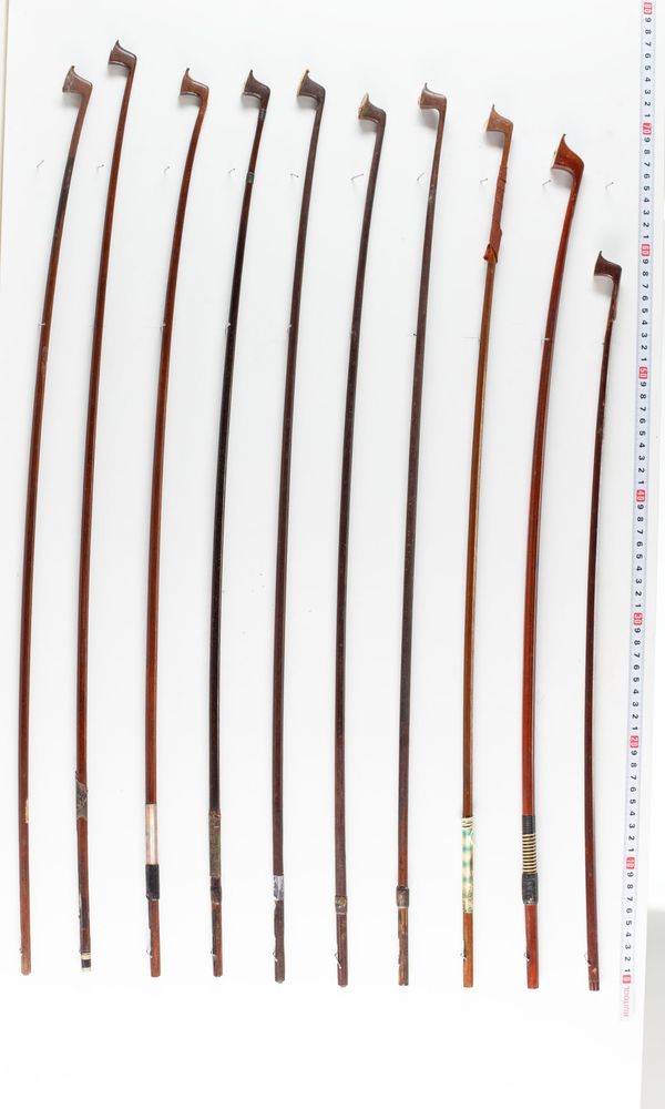 Twenty bows, varying sizes