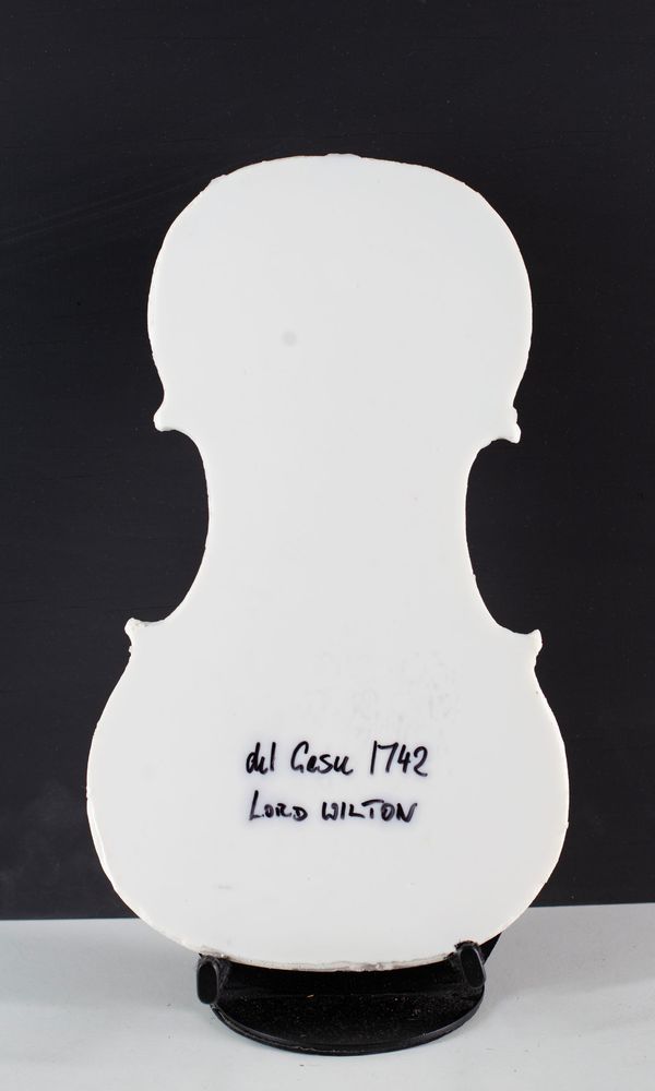 A resin cast of the Lord Wilton violin by del Gesu, 1742