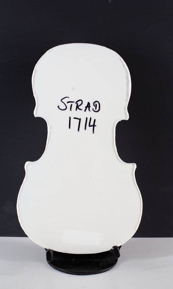 A resin cast of a violin by Antonio Stradivari, 1714