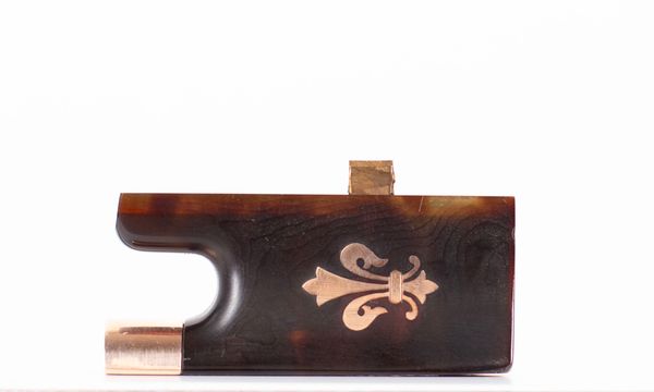 A gold and tortoiseshell mounted violin bow frog by W. E. Hill & Sons, London, circa 1900