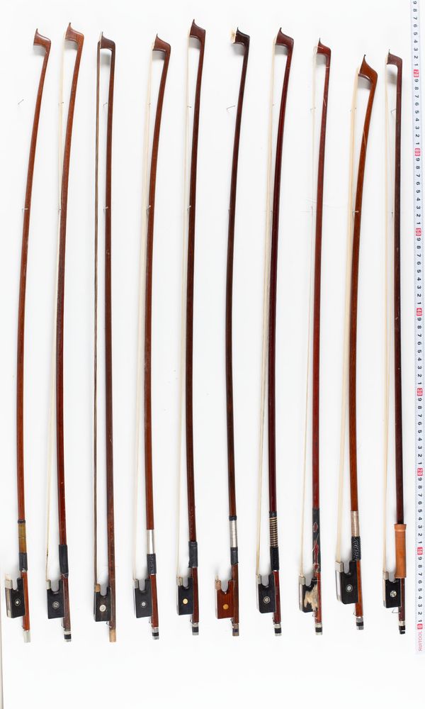 A bundle of twenty bows, varying sizes