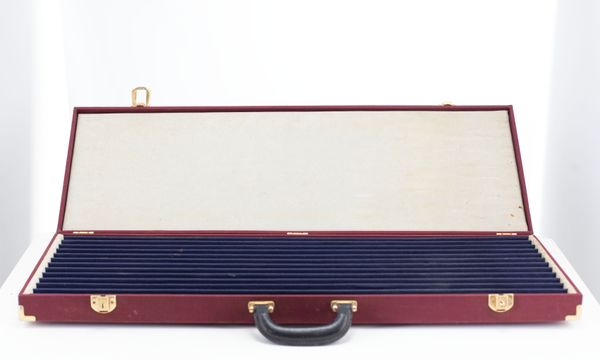 A twelve slot bow case, unbranded