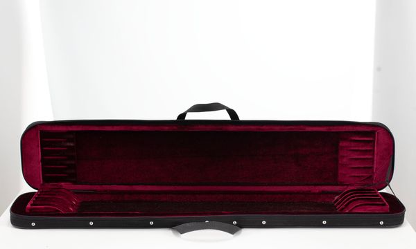 A twelve-slot bow case, unbranded