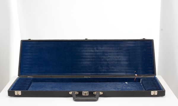 A twelve-slot bow case, unbranded