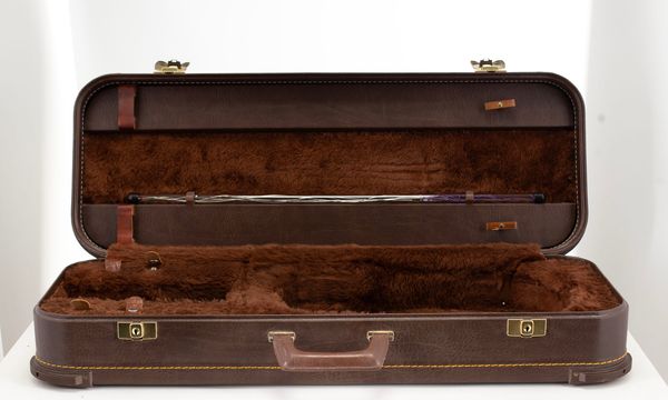 A violin case, unbranded