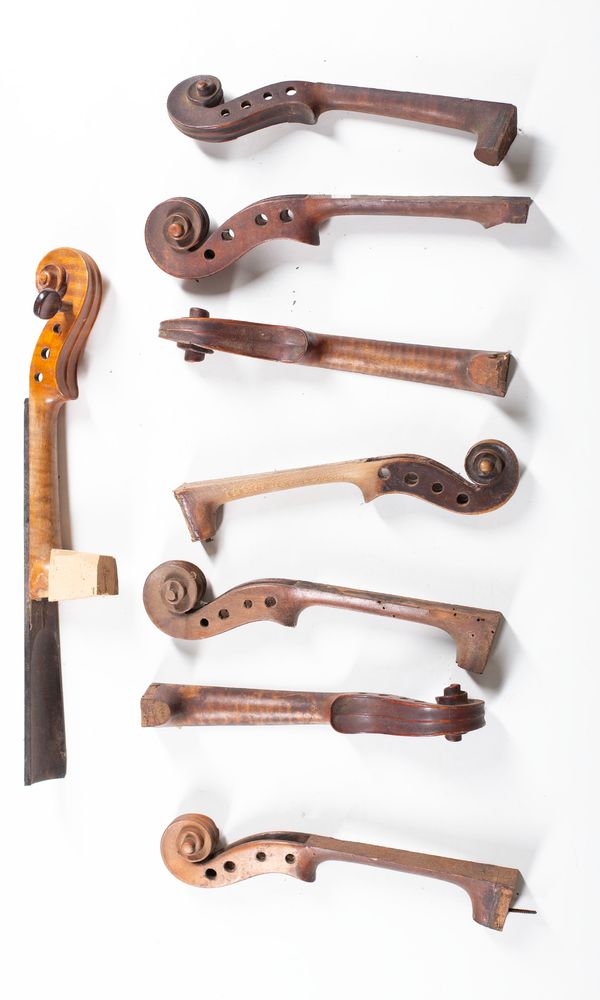 A bundle of twenty-eight scrolls, varying sizes