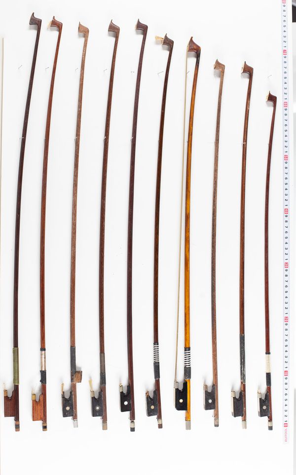 A bundle of twenty bows, varying lengths and sizes