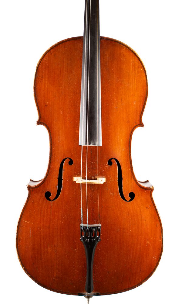 A cello, unlabelled  over 100 years old