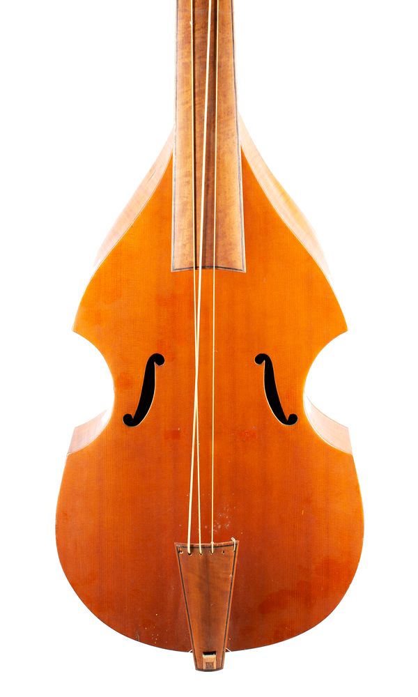 A bass viol, labelled Neil Hansford, 1978