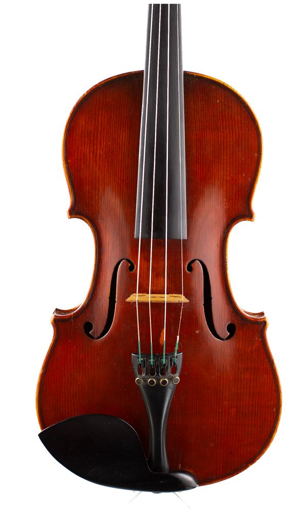 A violin, labelled Georgius Ullmannius