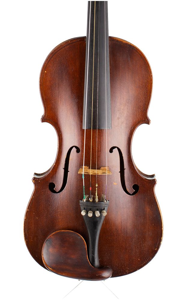 A violin, labelled [illegibly]