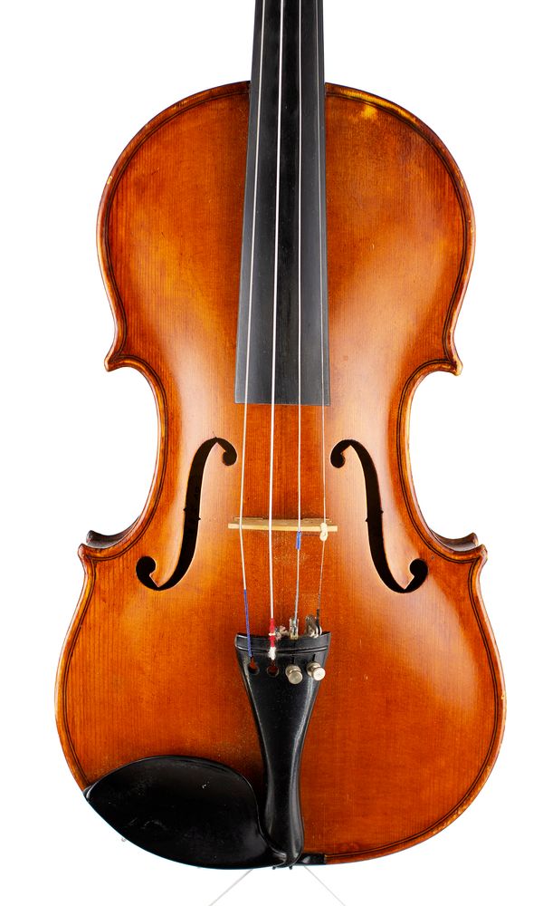 A violin, labelled S. A Ronnell