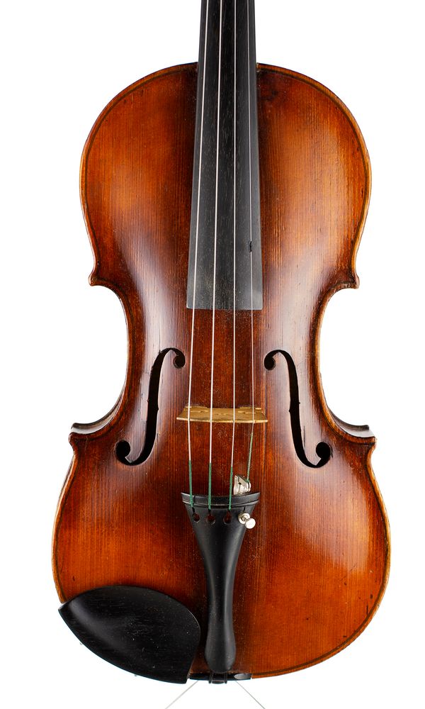 A violin, branded Seidel [internally]