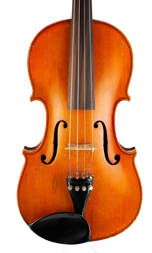 A violin, labelled Antonius Stradivarius