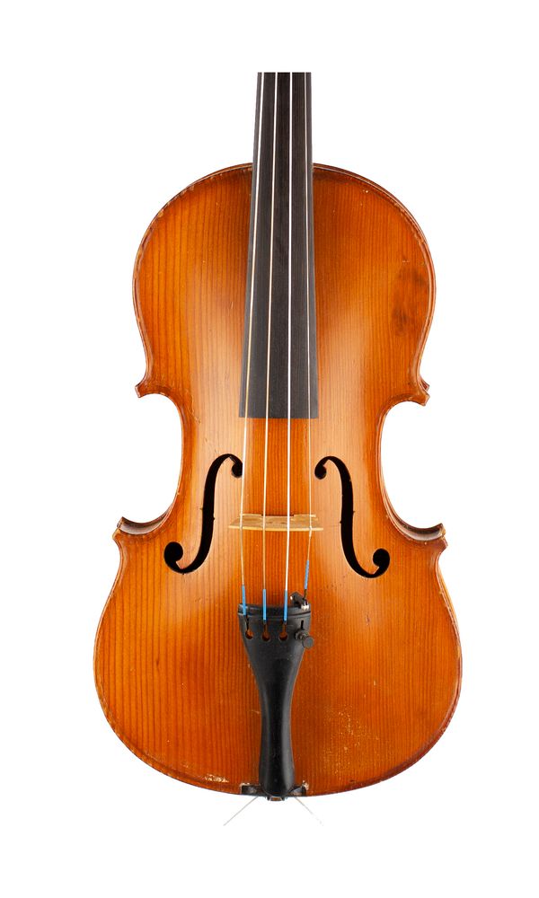 A child size violin, labelled Antonius Stradivarius