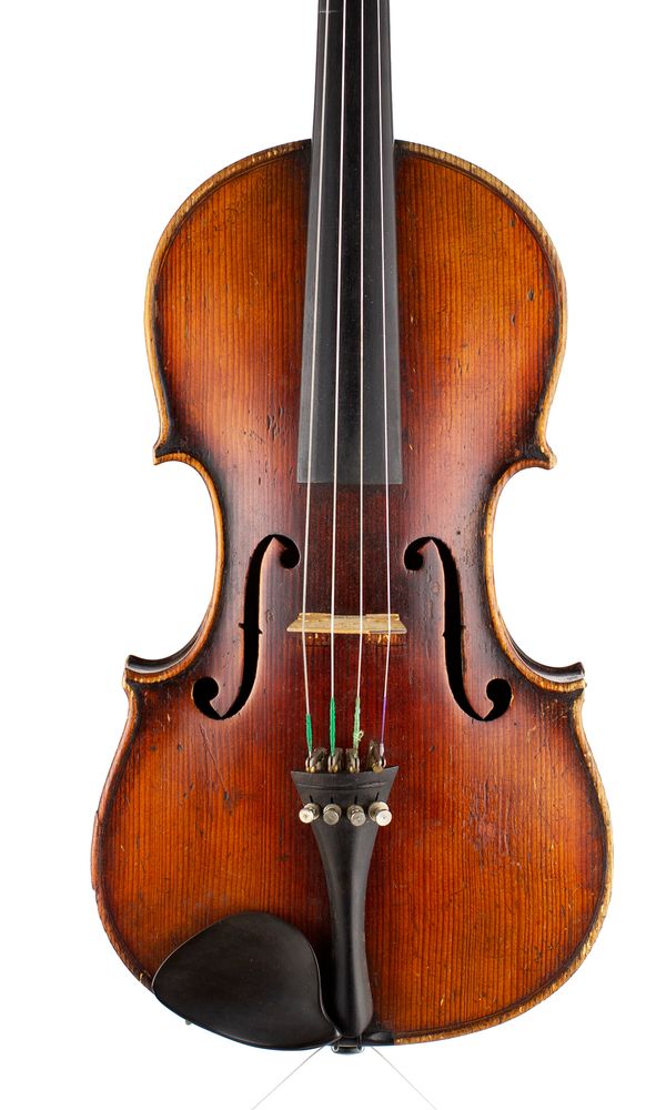 A violin, labelled Antonius Stradiuarius