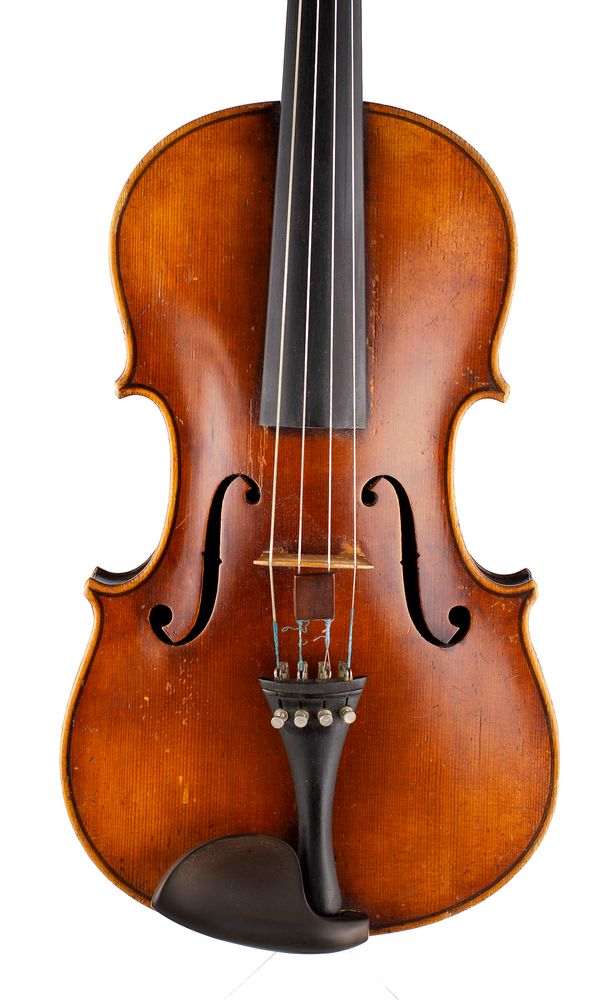 A viola, labelled Christian Hoffmann  over 100 year old