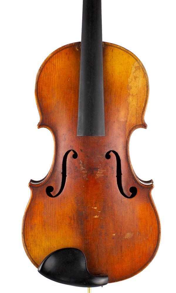 A violin, labelled Sebastien Kloz