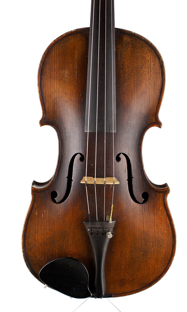 A violin, labelled Antonius Stradivarius