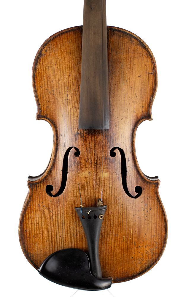 A violin, inscribed M [internally]