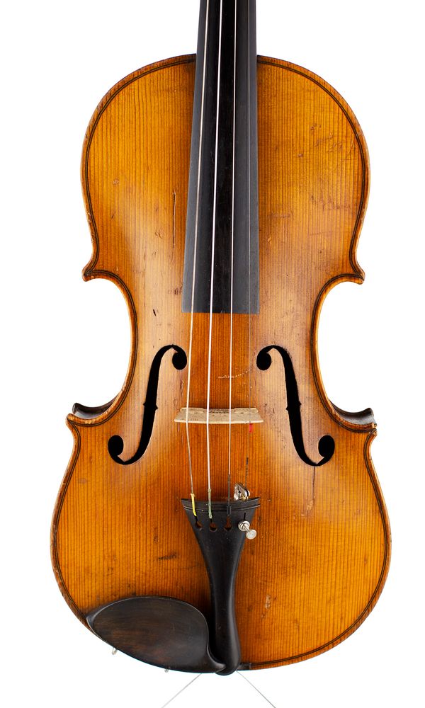 A violin, labelled Jofeph Kloz