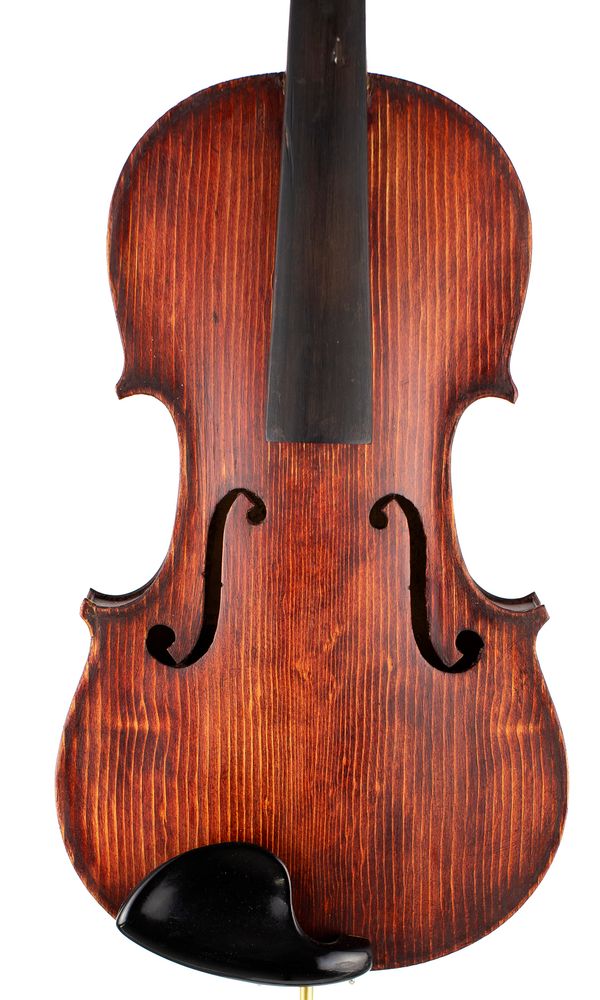 A violin, labelled Phebe
