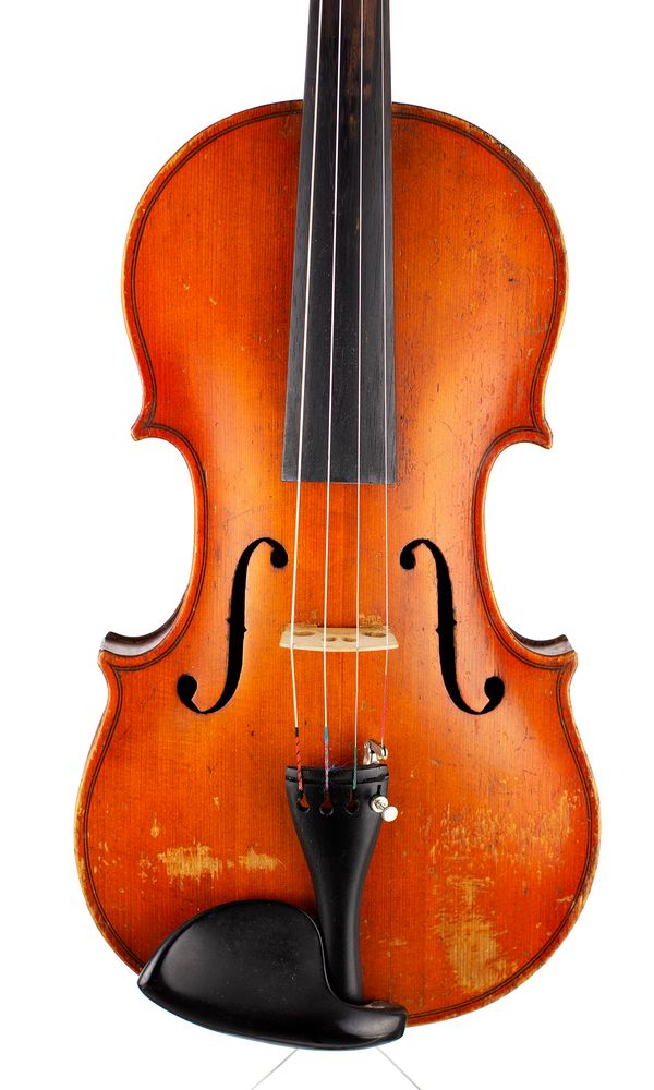 A violin, inscribed [Internally, X4055]