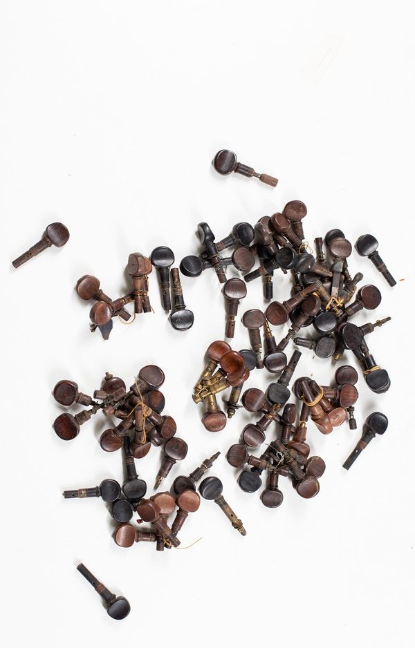 A set of mechanical cello pegs