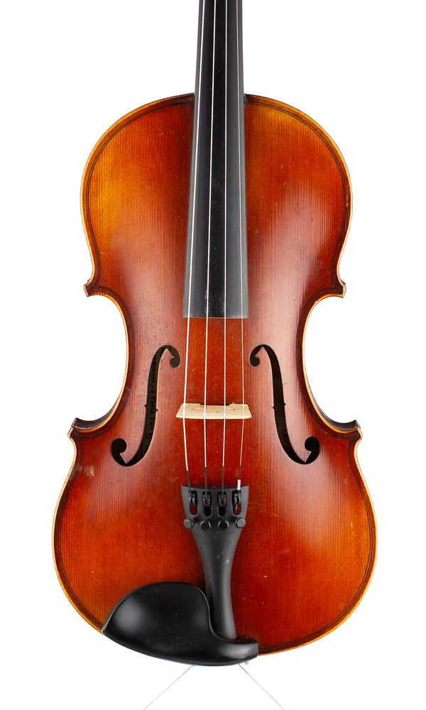 A violin, labelled Nicolas Lupot