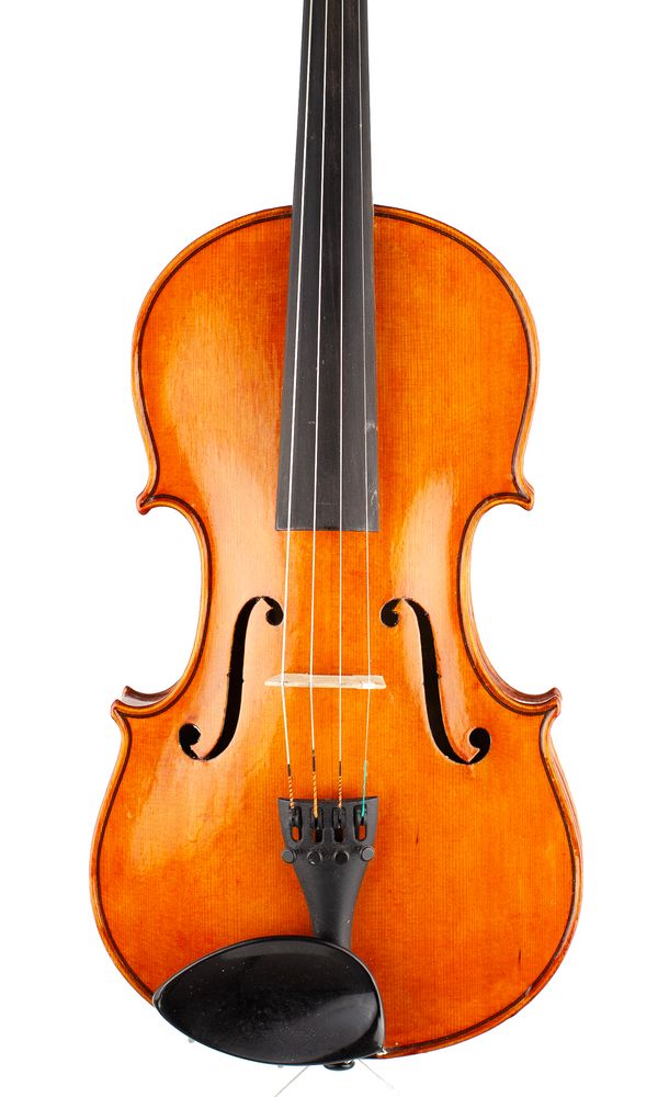 A violin, labelled Antonius Stradivarius