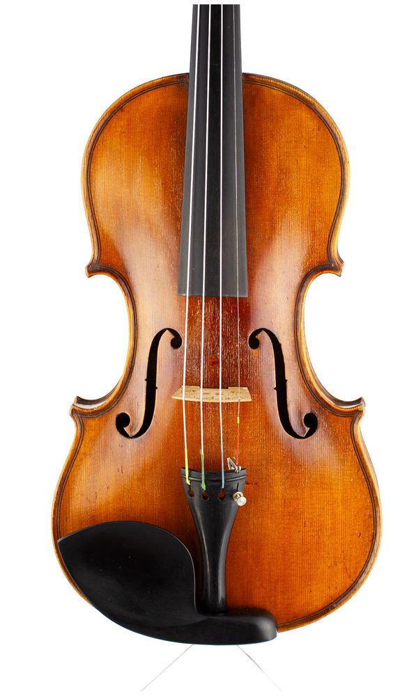 A violin, labelled Louis Lowendall