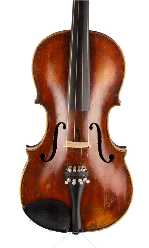 A violin, labelled Luca Polis Difeipulus Anton Amati