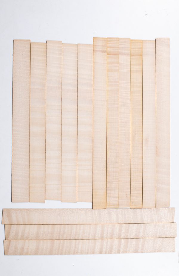 Twenty-fve violin ribs