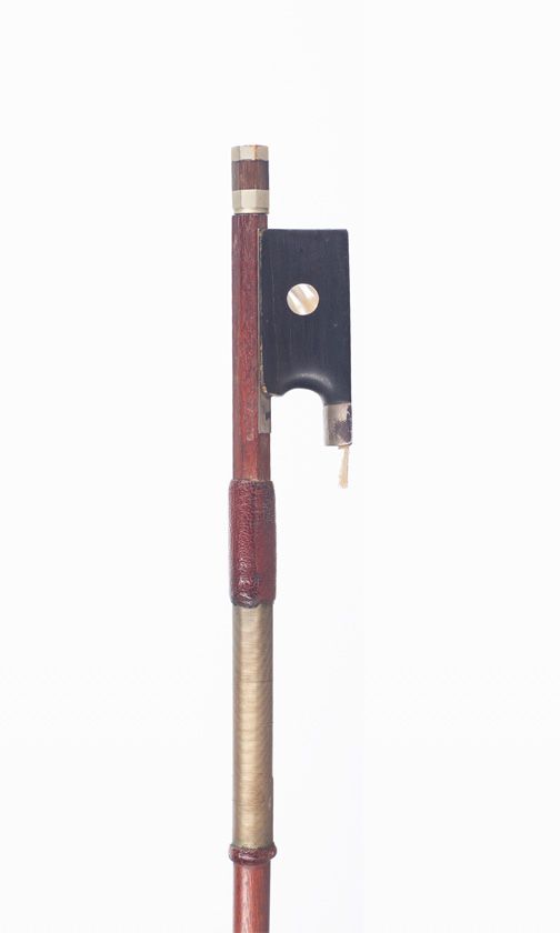 A three-quarter size violin bow, branded Gustav Wunderlich