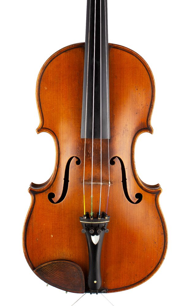 A violin, labelled Beare and Sons, Barzoni Violin, London