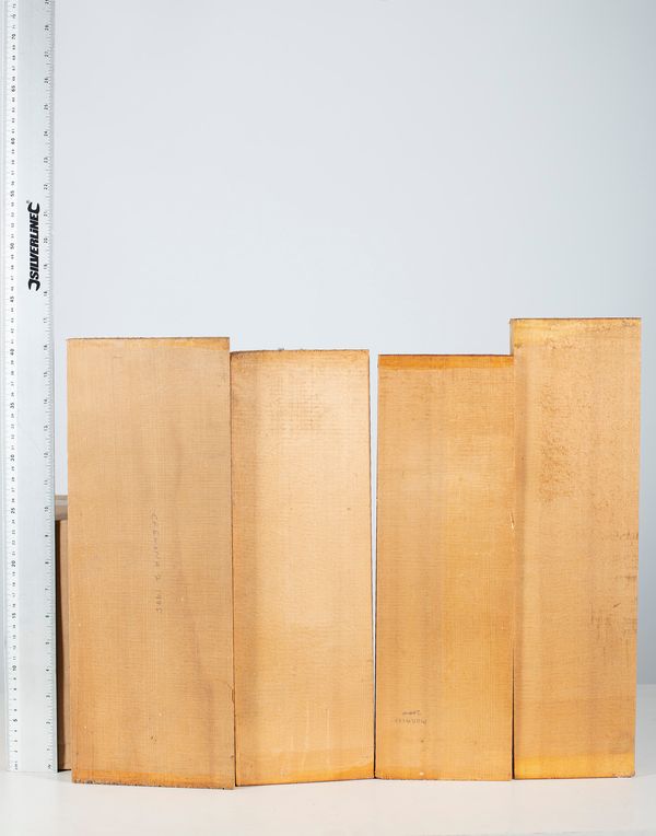 Four violin fronts, spruce