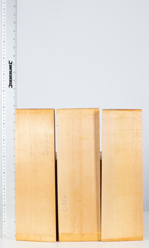 Four violin fronts, spruce