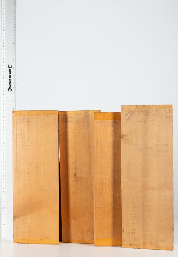 Four violin fronts, spruce