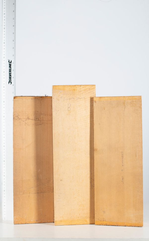 Four violin fronts, spruce