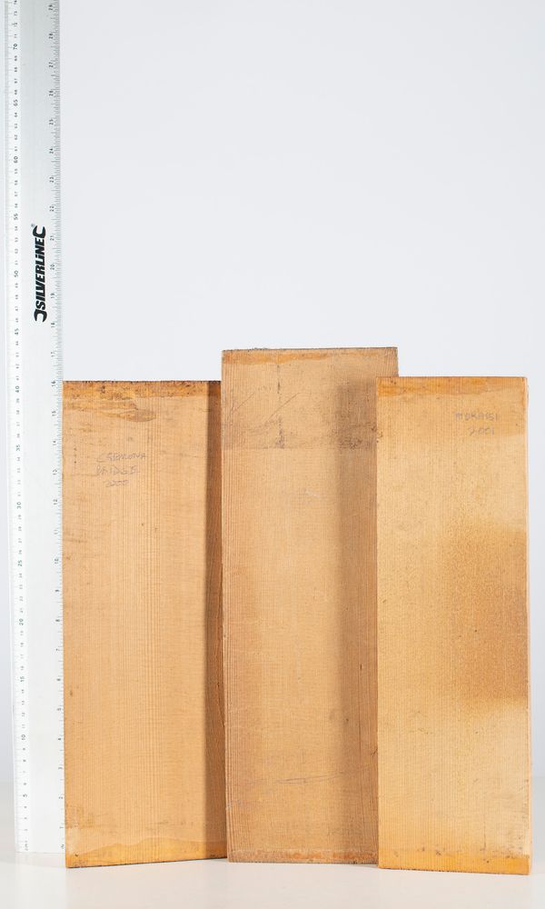 Four violin fronts, spruce